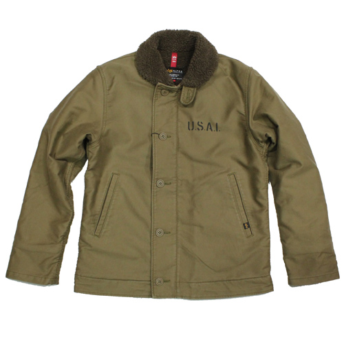 ALPHA N-1 デッキジャケット-KHAKI-入荷