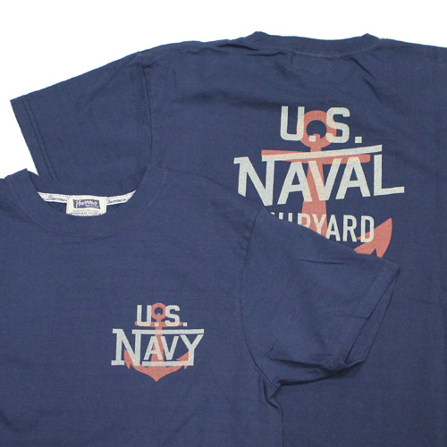 Pherrow's(フェローズ)U.S.NAVYプリントTシャツが入荷