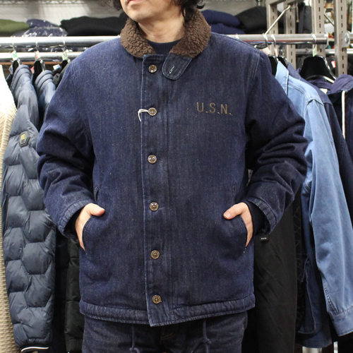 HOUSTON DENIME コラボ デッキジャケット USN デニム-