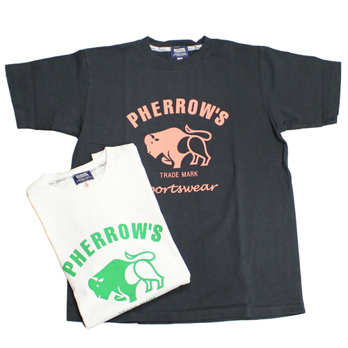 Pherrow’s(フェローズ)バッファロープリントTシャツ