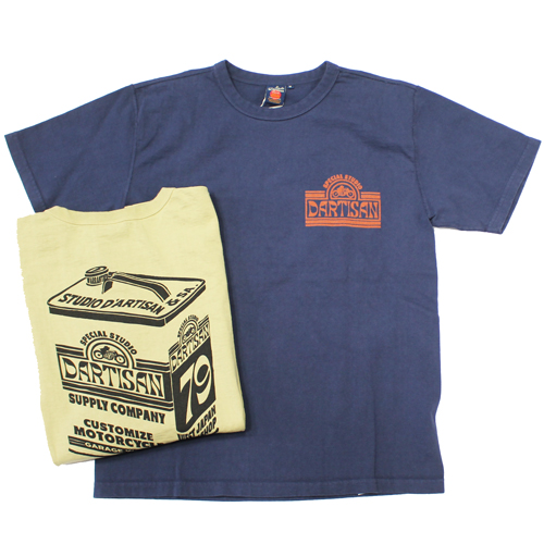 ステュディオダルチザン吊り編みプリントTシャツ