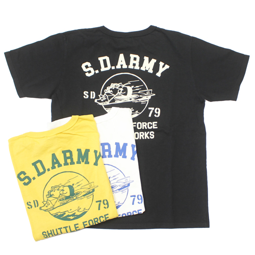 ステュディオダルチザンUSAコットンプリントTシャツ