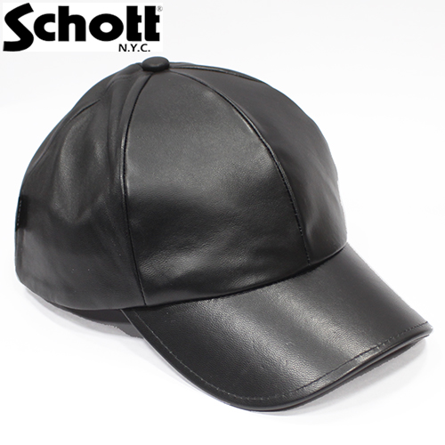 Schott（ショット）レザーベースボールキャップ