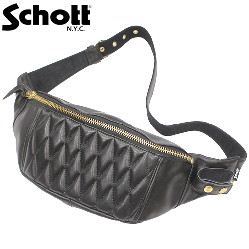 Schott(ショット)PADDEDレザーボディバッグ